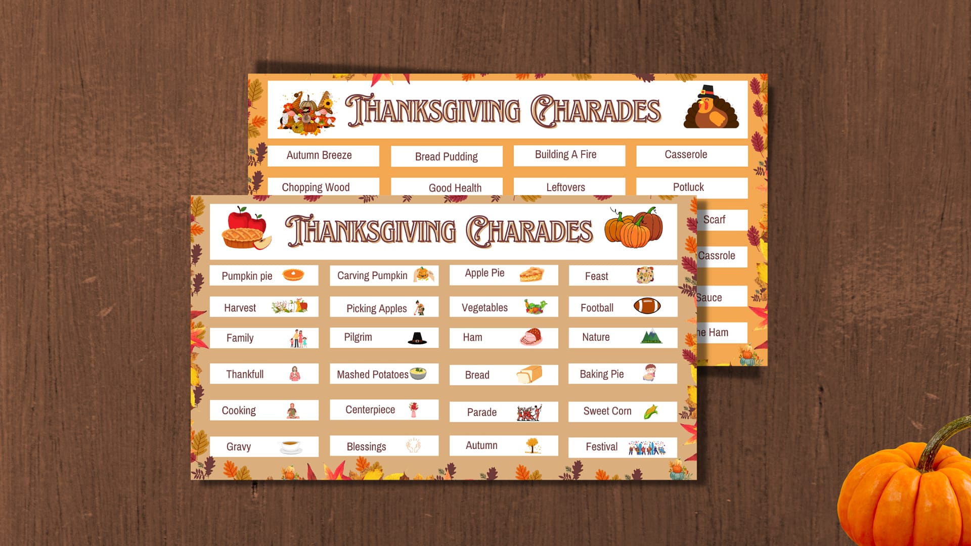Thanksgiving charade